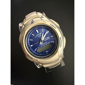 Casio G Shock MTG520 Watch Silver Blue FOR PARTS
